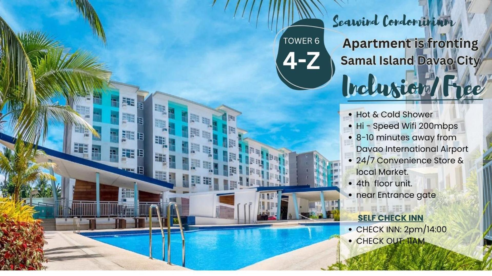4Th Floor - Sea View Of Seawind Condominium Davao City Exteriér fotografie